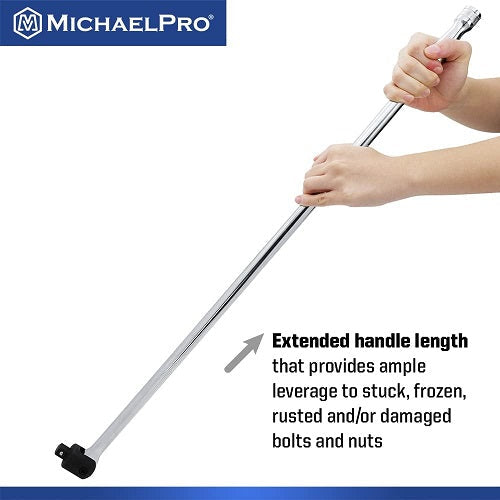 MichaelPro 1/2 Inch Drive x 30 Inch Extension Breaker Bar