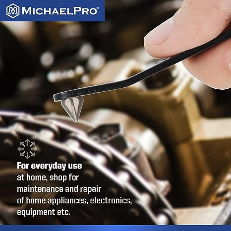 MichaelPro 5pc Ultra Low Profile Angled Screwdriver Set with Philips / Slotted / Pozi Drives, Slim Profile Offset Screwdrivers