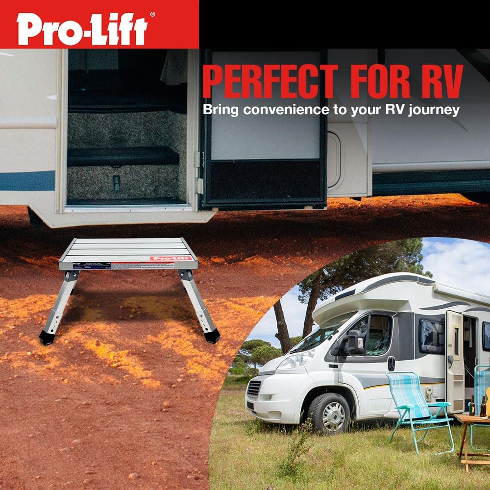 Pro-Lift Adjustable Height Folding Step Stool