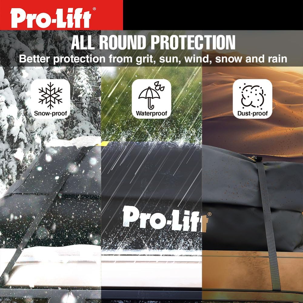 Pro-Lift Rooftop Cargo Carrier Waterproof - 15 Cubic Feet Capacity