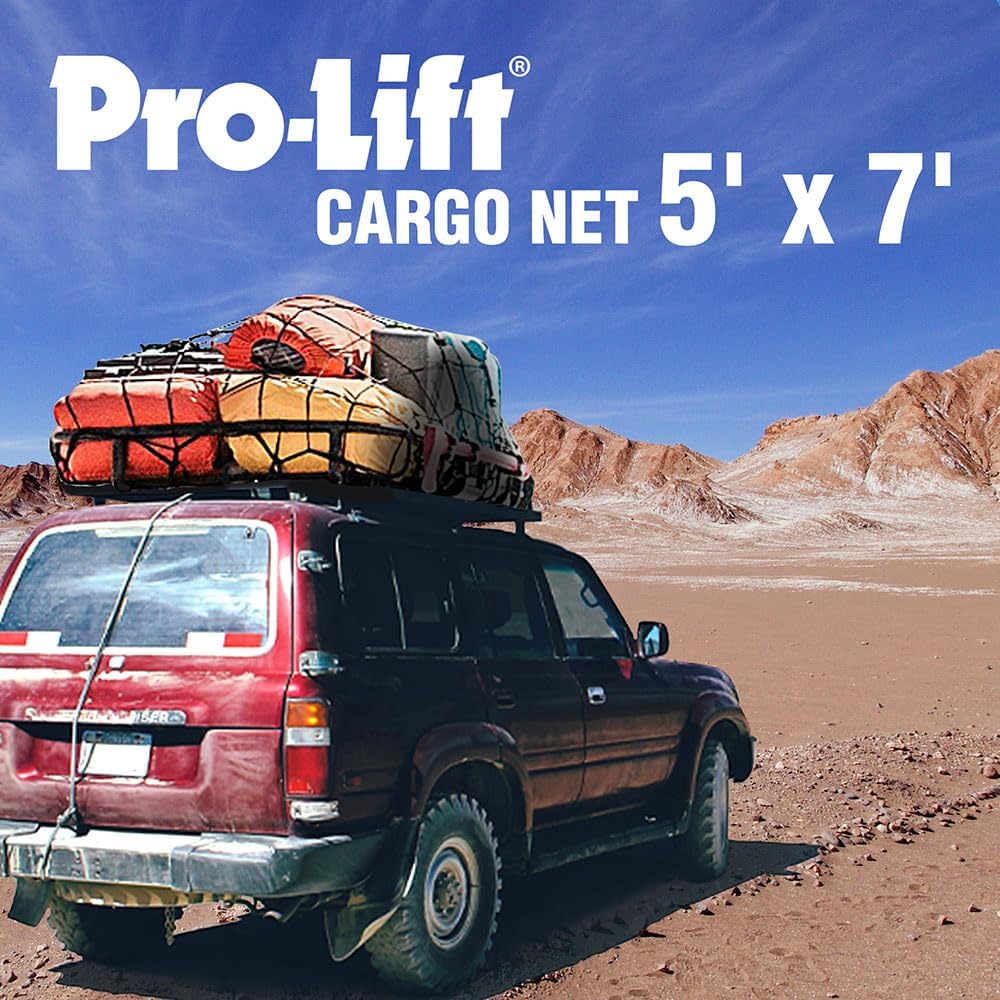 Pro-Lift 5' x 7' Cargo/Truck Bed Net for SUV, Jeep, Chevy Silverado