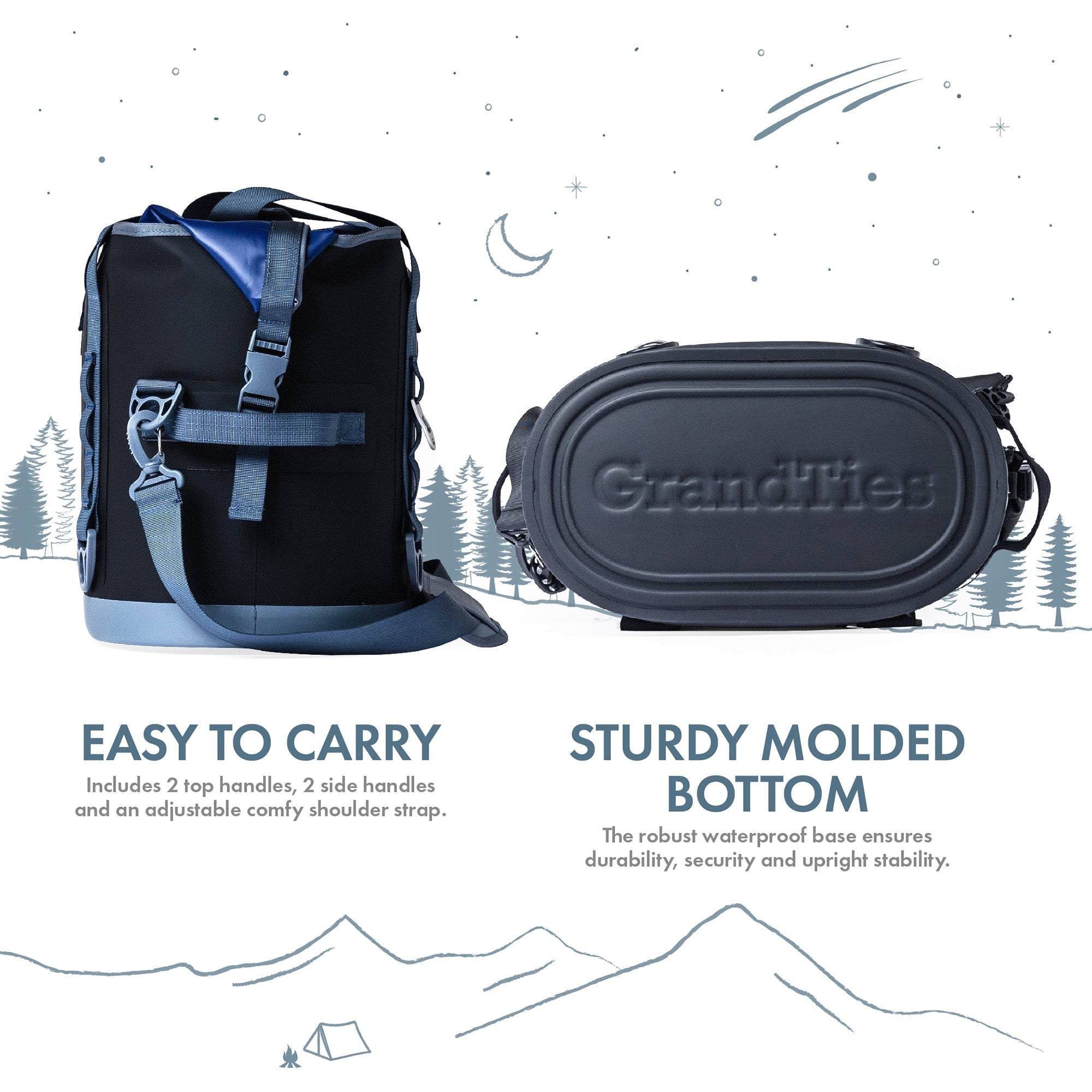 GrandTies Waterproof Portable Soft Cooler Bag