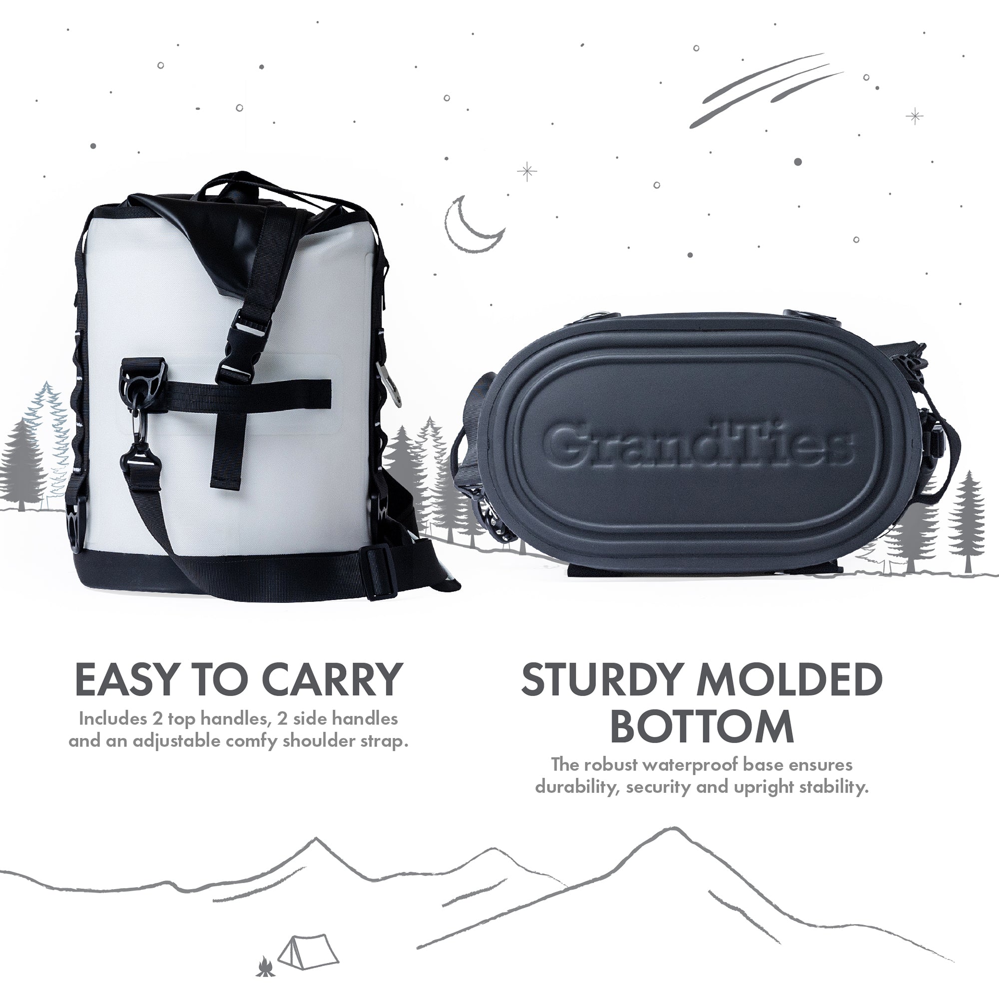 GrandTies Waterproof Portable Soft Cooler Bag