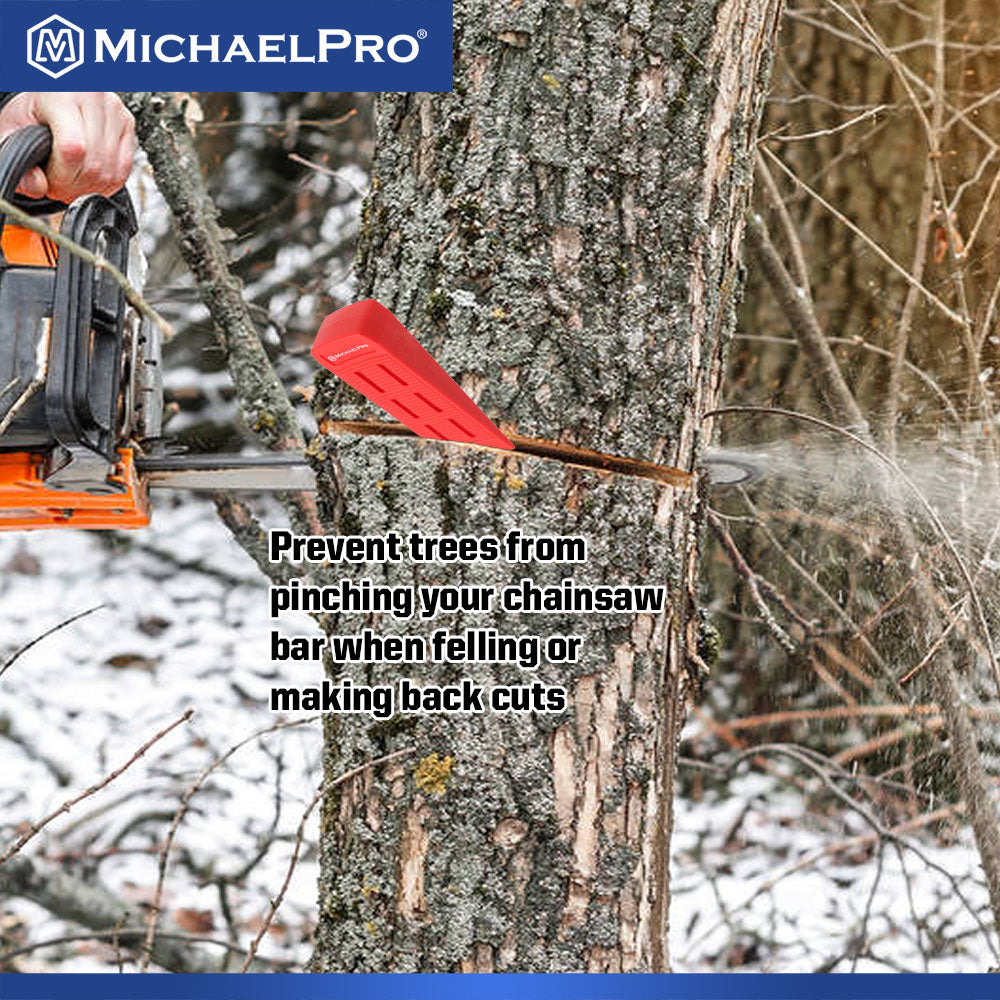 MichaelPro Premium Tree Felling Wedge, 5.5 Inch, Puncture-Resistant for Safe and Clean Tree Cutting