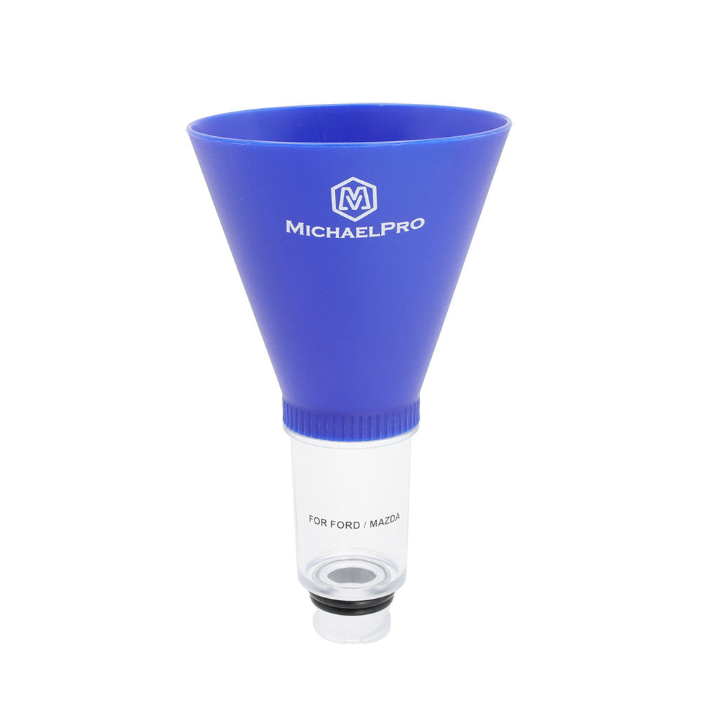 MichaelPro Spill-Free Oil Funnel for Ford, Mazda with Transparent Tube for Easy Oil Refilling