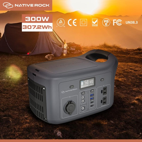 Native Rock 300W Portable Power Station