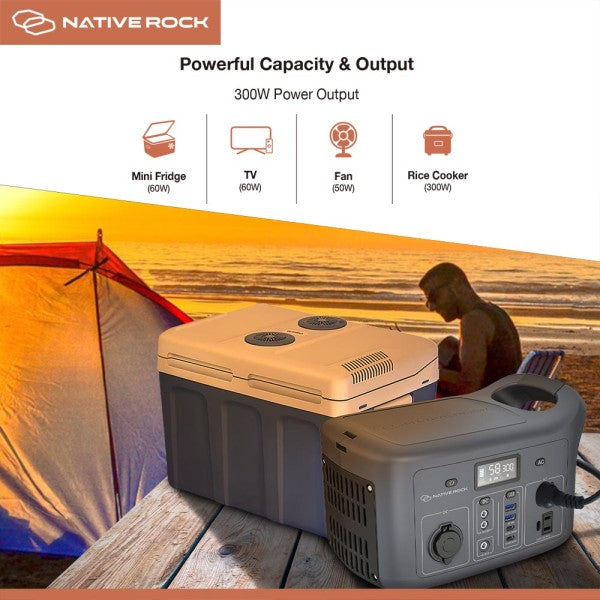Native Rock 300W Portable Power Station