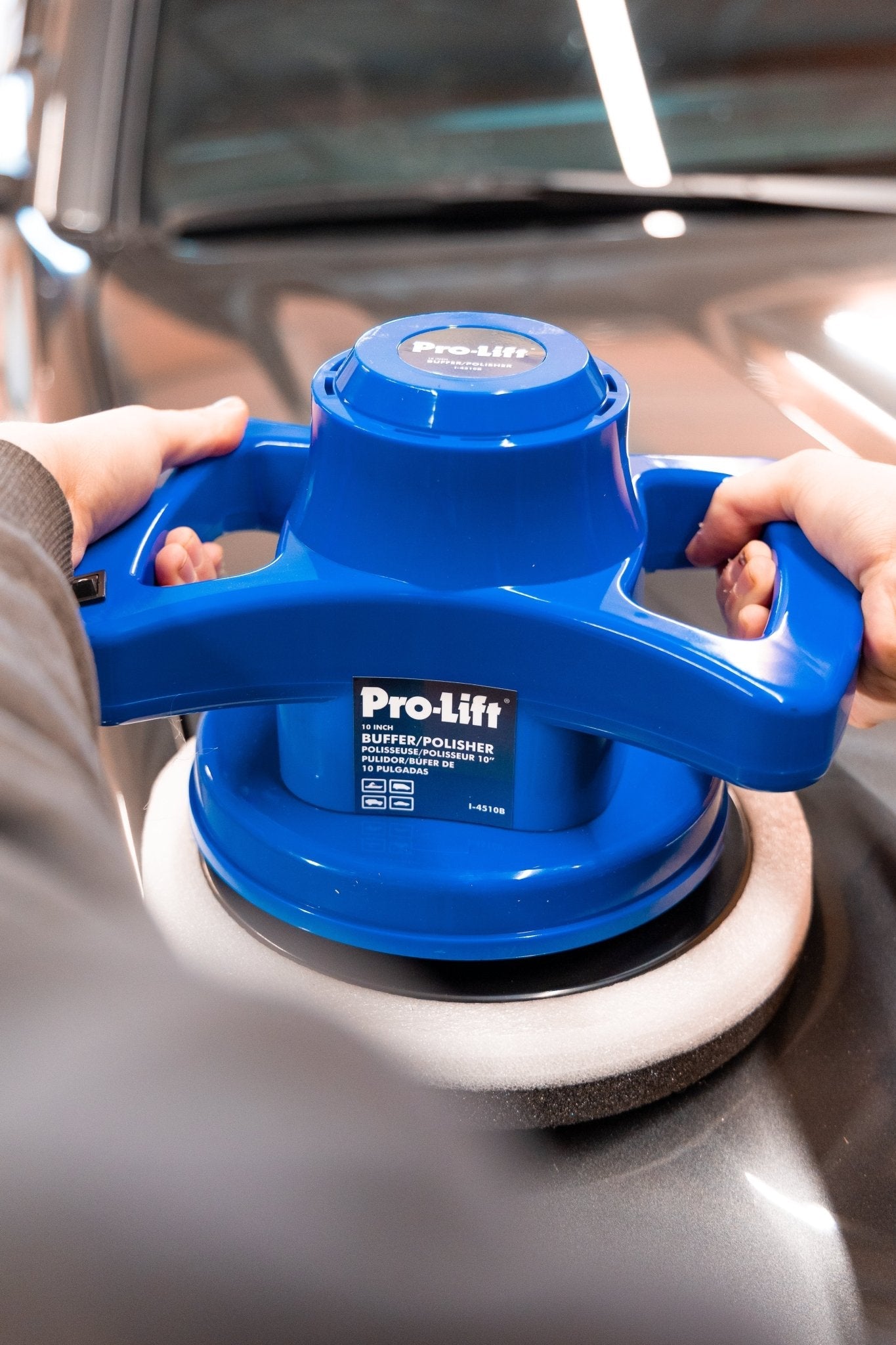 Pro-Lift 10 Inch Buffer Polisher, 3200 RPM High Speed Polishing For Professional-Grade Car Detailing