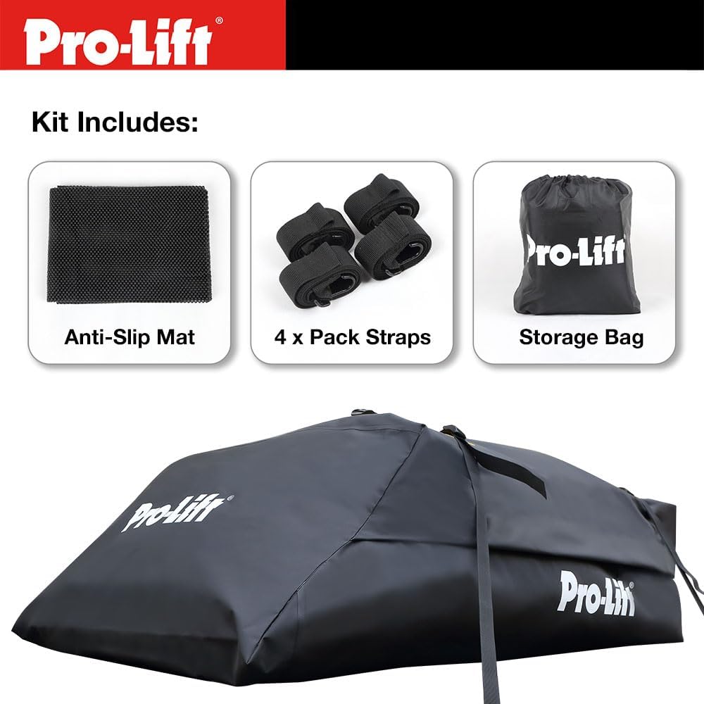 Pro-Lift Rooftop Cargo Carrier Waterproof - 21 Cubic Feet Capacity